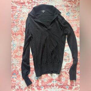 Uniqlo Black Wool Polo